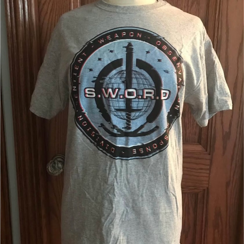 Gray S.W.O.R.D. Wandavision Graphic T-Shirt